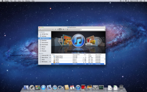 The standard user interface of Mac OS X